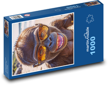 Opice v brýlích Puzzle 1000 dílků - 60 x 46 cm