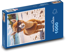 Alpaka v okuliaroch Puzzle 1000 dielikov - 60 x 46 cm 