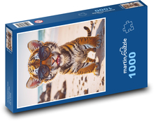 Tiger in glasses Puzzle 1000 pieces - 60 x 46 cm