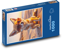Líška v okuliaroch Puzzle 1000 dielikov - 60 x 46 cm 