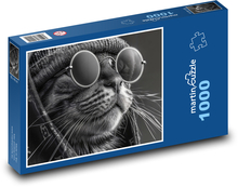 Cat in sunglasses Puzzle 1000 pieces - 60 x 46 cm 