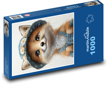 Ein Fuchs im Hut Puzzle 1000 Teile - 60 x 46 cm