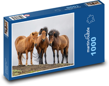 Islandský kôň Puzzle 1000 dielikov - 60 x 46 cm