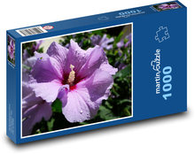 Hibiskus purpurowy Puzzle 1000 elementów - 60x46 cm