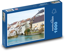 Město Steyr v Rakousku Puzzle 1000 - 60x46 cm