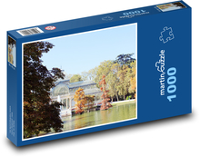 řišťálový palác v parku Buen Retiro - Madrid, Španělsko Puzzle 1000 dílků - 60 x 46 cm