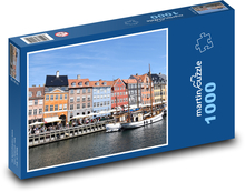 Kodaň - Dánsko Puzzle 1000 dílků - 60 x 46 cm
