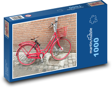 Červený bicykel Puzzle 1000 dielikov - 60 x 46 cm 