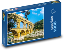 Most - Pont du Gard Puzzle 1000 dílků - 60 x 46 cm