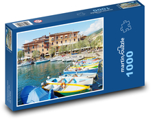Taliansko - Gardský prístav Puzzle 1000 dielikov - 60 x 46 cm 