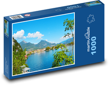 Jezero Garda Puzzle 1000 dílků - 60 x 46 cm