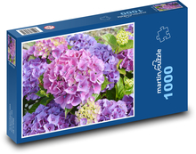Lila Hortensie Puzzle 1000 Teile - 60 x 46 cm