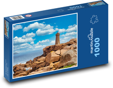 Leuchtturm - Frankreich, Bretagne Puzzle 1000 Teile - 60 x 46 cm