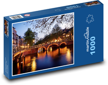Amsterdam - most Puzzle 1000 dílků - 60 x 46 cm