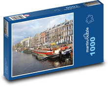Amsterdamský kanál Puzzle 1000 dielikov - 60 x 46 cm 