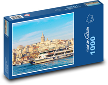 Wieża Galata, Turcja Puzzle 1000 elementów - 60x46 cm