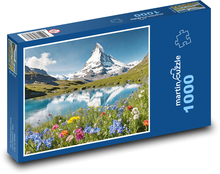 Hora - jezero Puzzle 1000 dílků - 60 x 46 cm