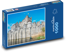 Hrad Gent - Belgie Puzzle 1000 dílků - 60 x 46 cm