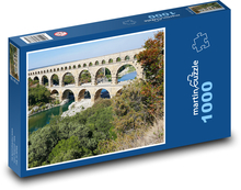Pont du Gard, Akvadukt Puzzle 1000 dílků - 60 x 46 cm