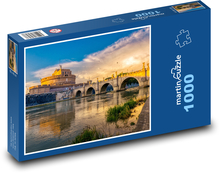 Řím - Andělský most Puzzle 1000 dílků - 60 x 46 cm