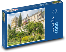 Schloss - Garten, Palmen Puzzle 1000 Teile - 60 x 46 cm