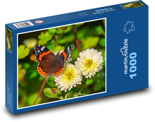 Motyl - Kwiaty Puzzle 1000 elementów - 60x46 cm