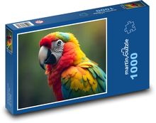 Papagáj - vták Puzzle 1000 dielikov - 60 x 46 cm 