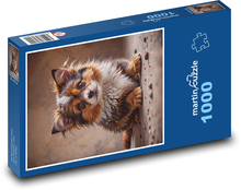Pes - šteňa Puzzle 1000 dielikov - 60 x 46 cm