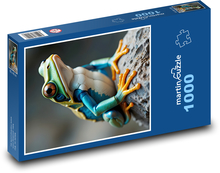 Frosch auf einem Stein Puzzle 1000 Teile - 60 x 46 cm