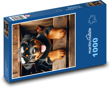 Rotvajler - šteniatko Puzzle 1000 dielikov - 60 x 46 cm 