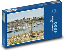 Prístav - lode Puzzle 1000 dielikov - 60 x 46 cm 