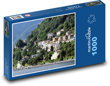 Comské jazero - Taliansko Puzzle 1000 dielikov - 60 x 46 cm 