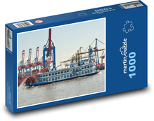 Hamburg - přístav Puzzle 1000 dílků - 60 x 46 cm