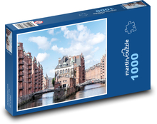 Hamburg - rieka Puzzle 1000 dielikov - 60 x 46 cm