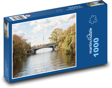 Brücke - Fluss Puzzle 1000 Teile - 60 x 46 cm