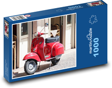 Rote Vespa Puzzle 1000 Teile - 60 x 46 cm