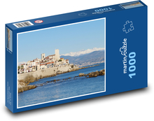 Französische Riviera, eine Yacht... Puzzle 1000 Teile - 60 x 46 cm