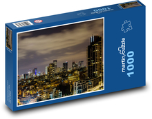 Noční Tel Aviv - Izrael Puzzle 1000 dílků - 60 x 46 cm
