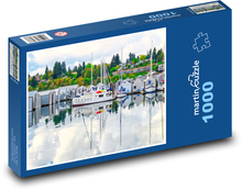 Boot - Hafen Puzzle 1000 Teile - 60 x 46 cm
