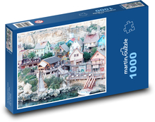 Malta - Hafen Puzzle 1000 Teile - 60 x 46 cm