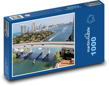 Miami - most Puzzle 1000 dílků - 60 x 46 cm