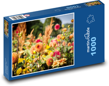 Dalie Puzzle 1000 elementów - 60x46 cm
