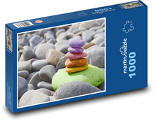 Kolorowa piramida kamieni Puzzle 1000 elementów - 60x46 cm