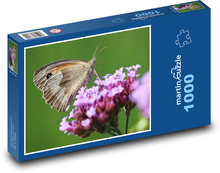 Motyl na kwiatku Puzzle 1000 elementów - 60x46 cm