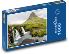 Vodopád - Kirkjufell, Island Puzzle 1000 dielikov - 60 x 46 cm 