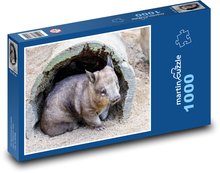 Južný vombat s chlpatým nosom Puzzle 1000 dielikov - 60 x 46 cm 