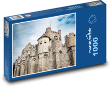 Gravensteen - hrad, Belgie Puzzle 1000 dílků - 60 x 46 cm