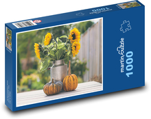 Tekvica a slnečnica Puzzle 1000 dielikov - 60 x 46 cm 
