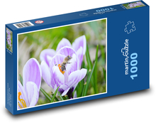 Crocuses - bee Puzzle 1000 pieces - 60 x 46 cm 