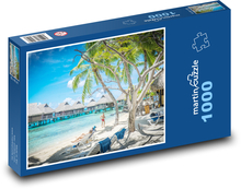 Bora - bora, palmy Puzzle 1000 dielikov - 60 x 46 cm 